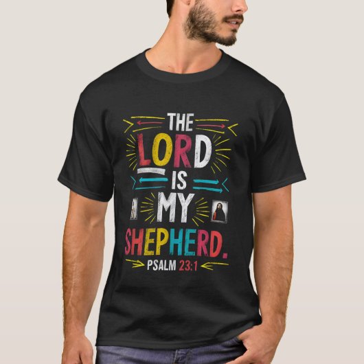 T-shirt Pasteur divin : Bible Verse Art (Devant)