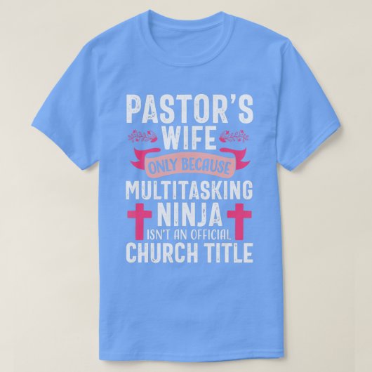 T-shirt Pasteur Femme Funny Ninja Église chrétienne Appréc (Design devant)