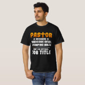 T-shirt Pasteur parce que Hardcore Devil Stomping Ninja n' (Devant entier)
