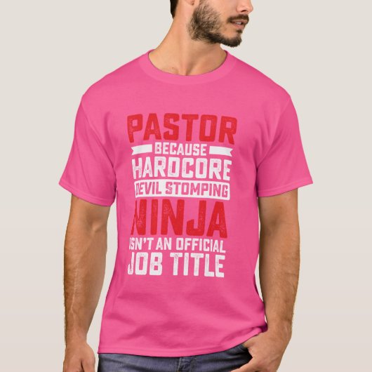 T-shirt Pasteur parce que le diable stomping Ninja Isnu201 (Devant)