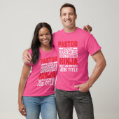 T-shirt Pasteur parce que le diable stomping Ninja Isnu201 (Unisexe)
