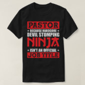 T-shirt Pasteur parce que le diable Stomping Ninja n'est p (Design devant)