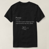 T-shirt Pastor Funny Devil Stomping Ninja Définition Chris (Design devant)