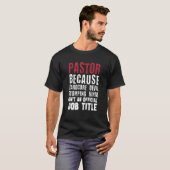 T-shirt Pastor Parce Que Diable Hardcore Stomping Ninja Pa (Devant entier)