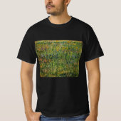 T-shirt Pasture en fleurs par Vincent van Gogh (Devant)