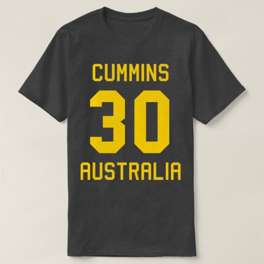 T-shirt Pat Cummins 30 Australian Cricket Jersey (Design devant)