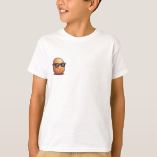 T-shirt Patate Cool Avec Lunettes De Soleil Enfants