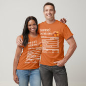 T-shirt patate douce étiquette de la valeur nutritive (Unisexe)