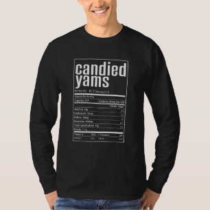 T-shirt Patates douces confites nutrition Thanksgiving Noë