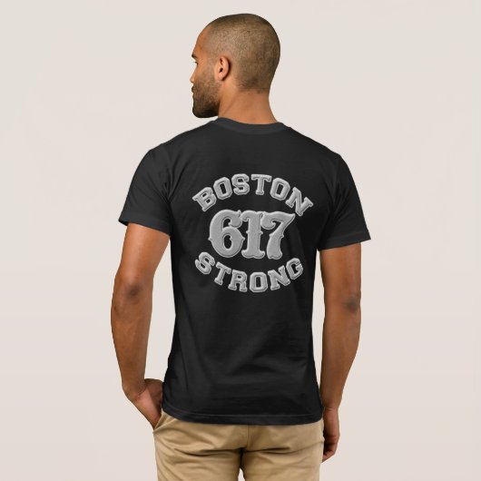 T-shirt Patch 3D robuste BOSTON 617 (Dos entier)