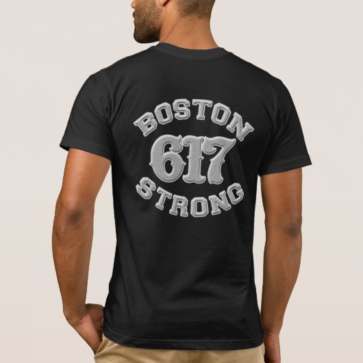 T-shirt Patch 3D robuste BOSTON 617 (Dos)