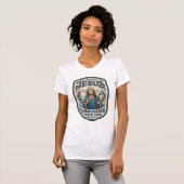 T-shirt Patch brodé Jésus Regardez Patch brodé Jésus (Devant entier)