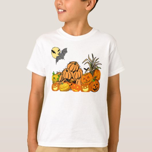 T-shirt Patch Citrouille - (Devant)