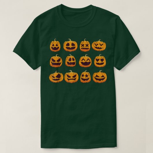 T-shirt Patch citrouille, Citrouille, Chaud Automne (Design devant)