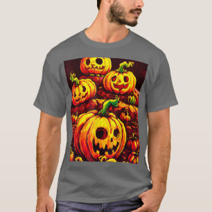 T-shirt Patch Citrouille Halloween