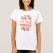 T-shirt Patch Citrouille mignon (Devant)