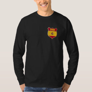 T-shirt Patch de drapeau d'Espagne pour les Espagnols et c