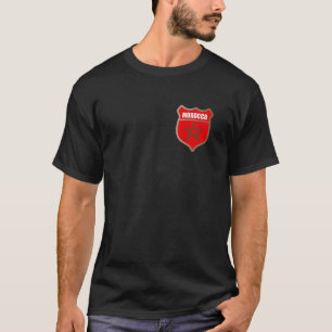 T-shirt Patch de drapeau du Maroc pour les Marocains et ce