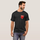 T-shirt Patch de drapeau du Maroc pour les Marocains et ce (Devant entier)