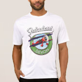 T-shirt Patch de voyage fabuleux Devon. (Devant)