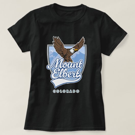 T-shirt Patch de voyage Mount Elbert (Design devant)