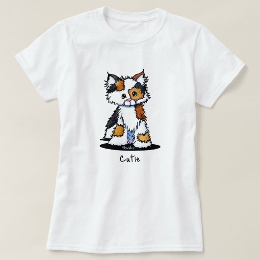 T-shirt Patches Calico Cat (Design devant)