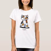 T-shirt Patches Calico Cat (Devant)