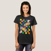 T-shirt Patchs de tissu esthétique Kidcore pour jeux vidéo (Devant entier)