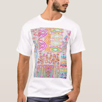 patchwork Abstrait, motif de teinture à l'aquarell