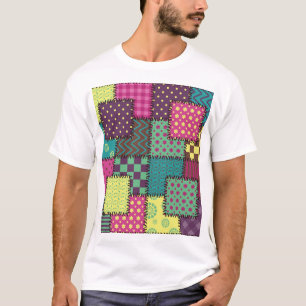 T-shirt Patchwork : Arrière - plan Motif divers
