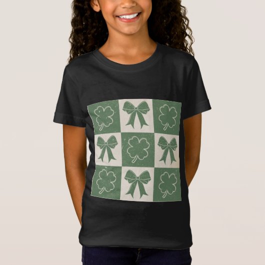 T-Shirt Patchwork Charme Chanceux (Devant)