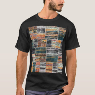 T-shirt Patchwork collage mixage, surface composée motif i