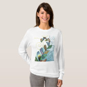 T-shirt Patchwork de fougère de la vie (Devant entier)