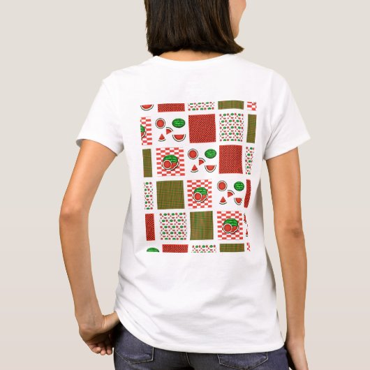 T-shirt Patchwork de pastèque (Dos)