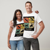 T-shirt Patchwork de quatre chats (Unisexe)