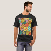 T-shirt Patchwork Eclectique : Mélange Motif Diverse (Devant entier)