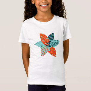 T-Shirt Patchwork Flower Summer Girls
