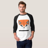 T-shirt Patchwork Fox, applique Fox, Fox (Devant entier)