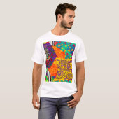 T-shirt Patchwork indien turc festier Mandala (Devant entier)