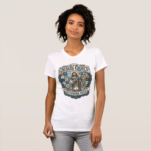 T-shirt Patchwork Jésus Foi Patchwork Jésus (Devant entier)