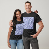 T-shirt Patchwork Terrazzo Motif Pavé Bleu Clair (Unisexe)