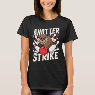 T-shirt Pâte à bascule drôle - Anotter Strike Otter