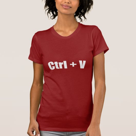 T-shirt Pâte - CTRL + V (Devant)