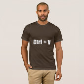 T-shirt Pâte - CTRL + V (Devant entier)