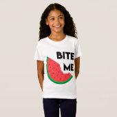 T-Shirt Pâte de pastèque Pun de fruits sarcastiques Bite M (Devant entier)