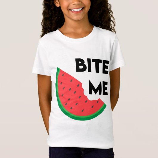 T-Shirt Pâte de pastèque Pun de fruits sarcastiques Bite M (Devant)
