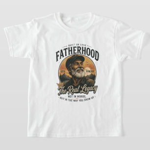 T-shirt Paternité, l'héritage réel, idée cadeau vintage po