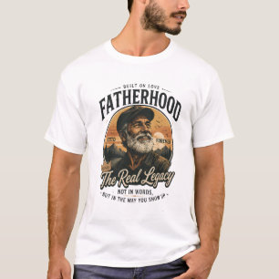 T-shirt Paternité, l'héritage réel, idée cadeau vintage po
