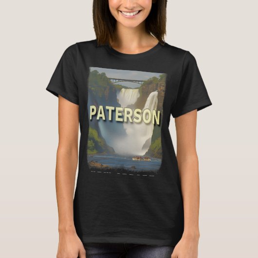 T-shirt Paterson New Jersey Nj Waterfall Wonderland Sd617 (Devant)
