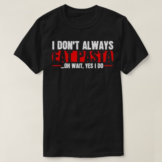 T-shirt Pâtes (Design devant)